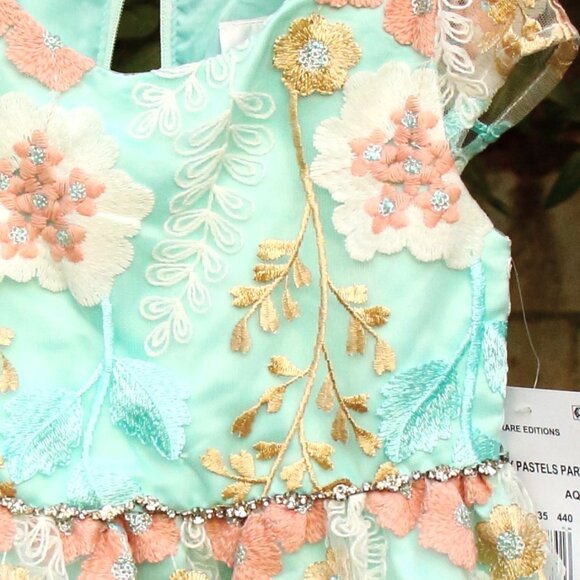 Rare Editions Pretty Pastels Party Dress 3T - Picture 2 of 4